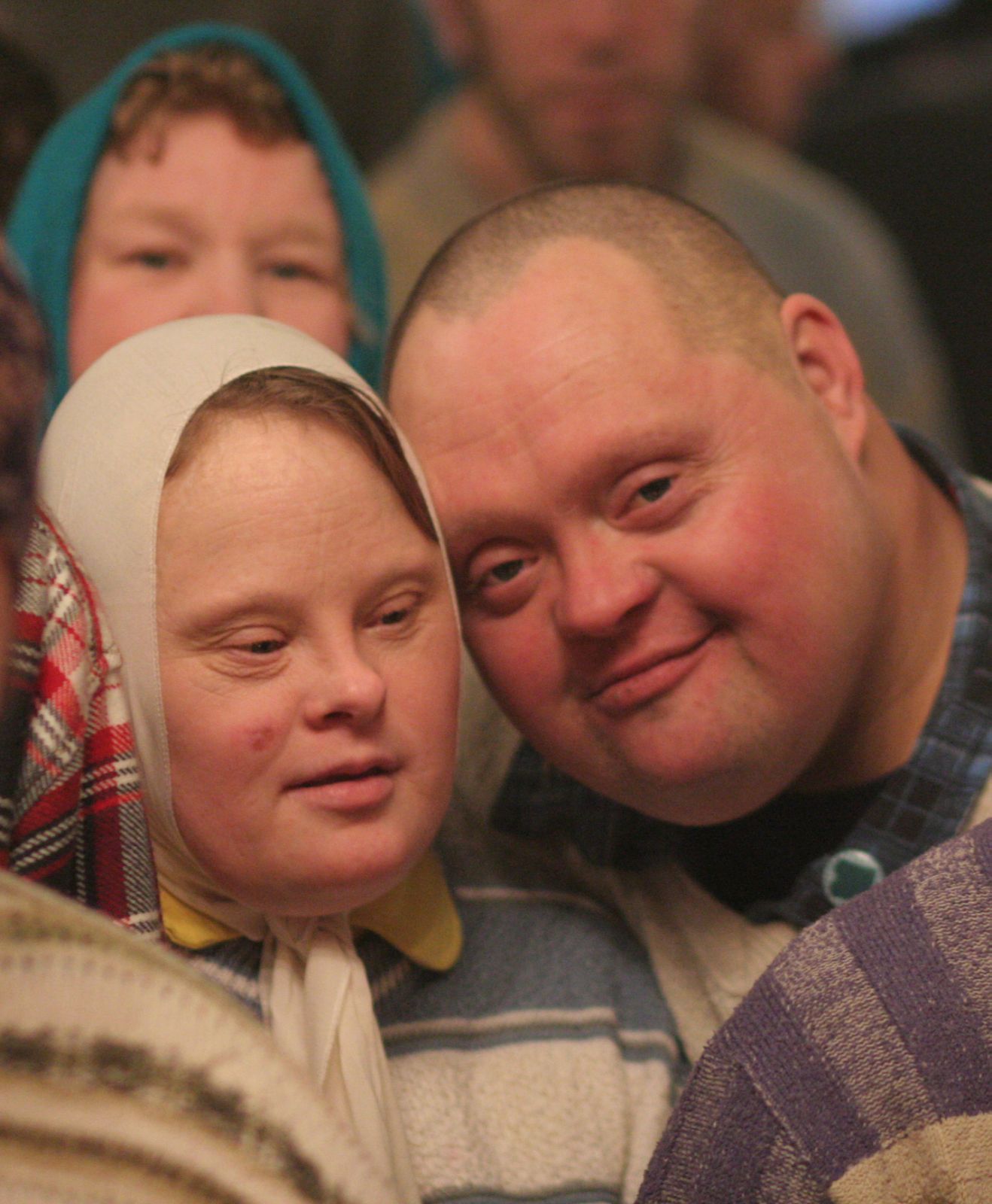 man and woman with Down syndrome