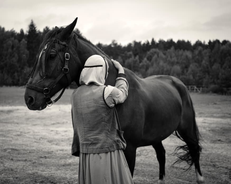 nun vera with the horse
