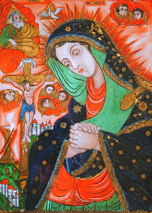 the Weeping Virgin Mary of Transylvania