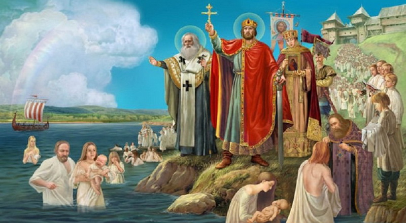 St Olga of Kiev and St Vladimir, the Baptizer of Kievan Rus'