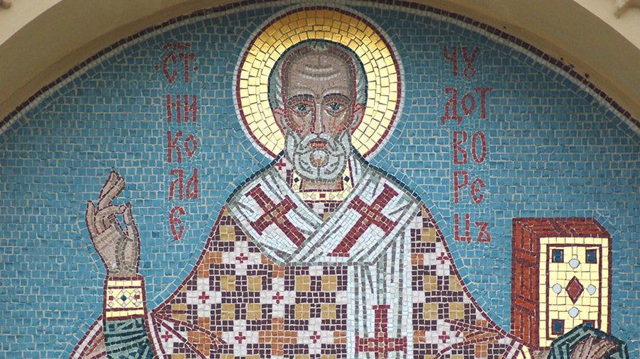 Mosaik des Heiligen Nikolaus