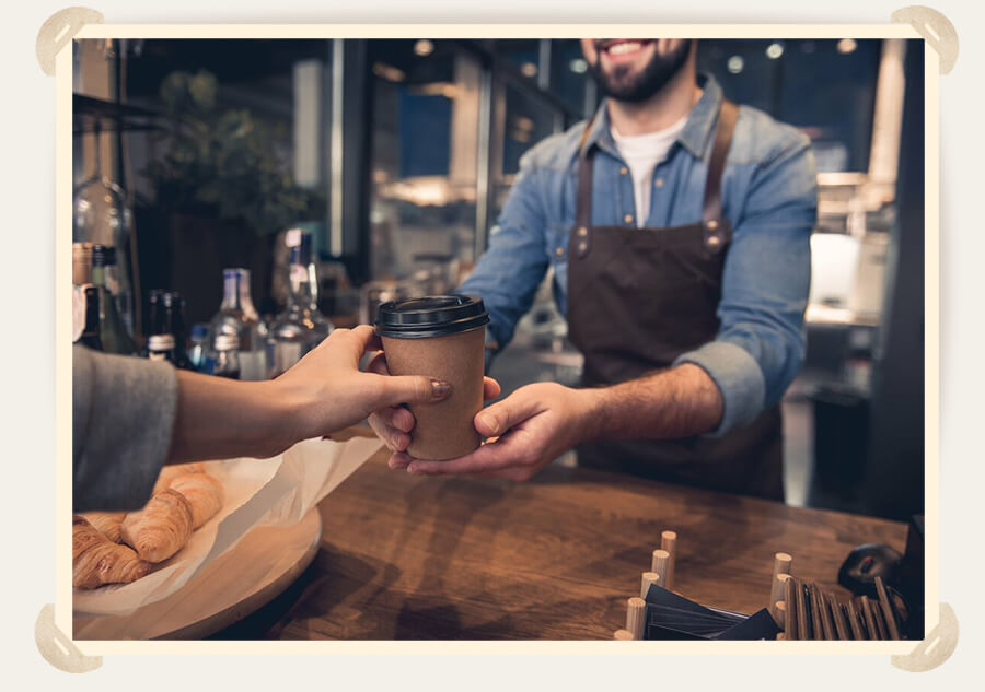 Barista in einem Cafe