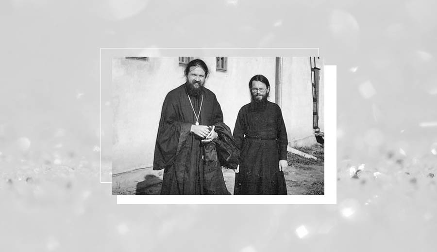 Father Victor Belyakov and father Andrey Lemeshonok