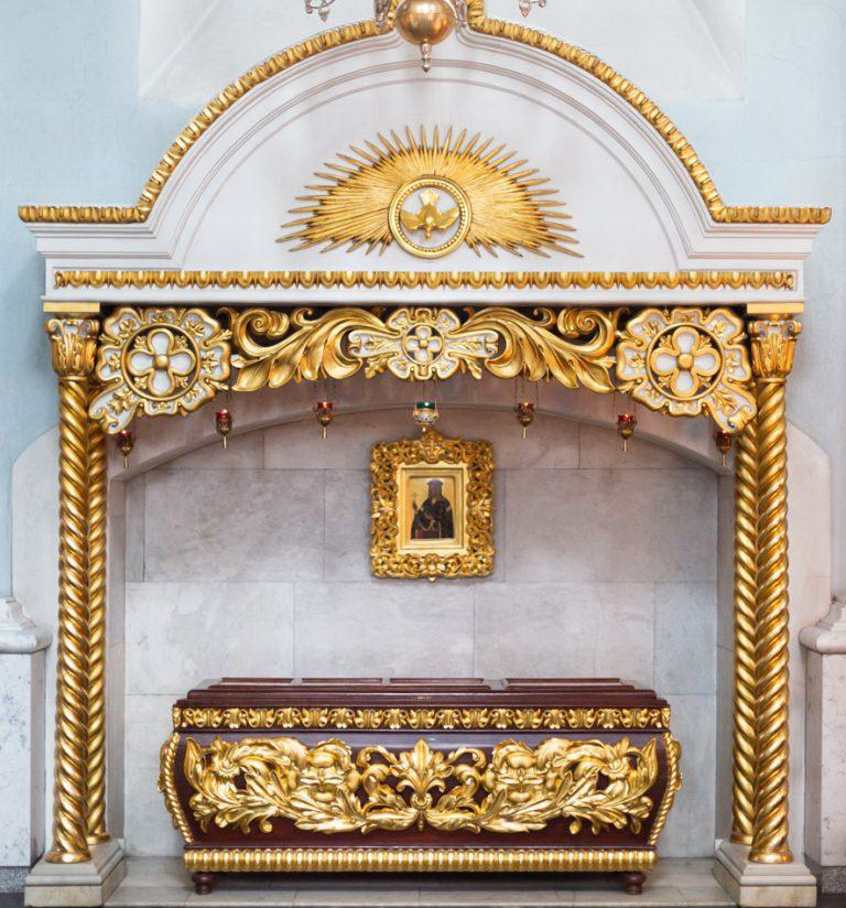 Shrine with the relics of St Sophia, Princess of Slutsk 