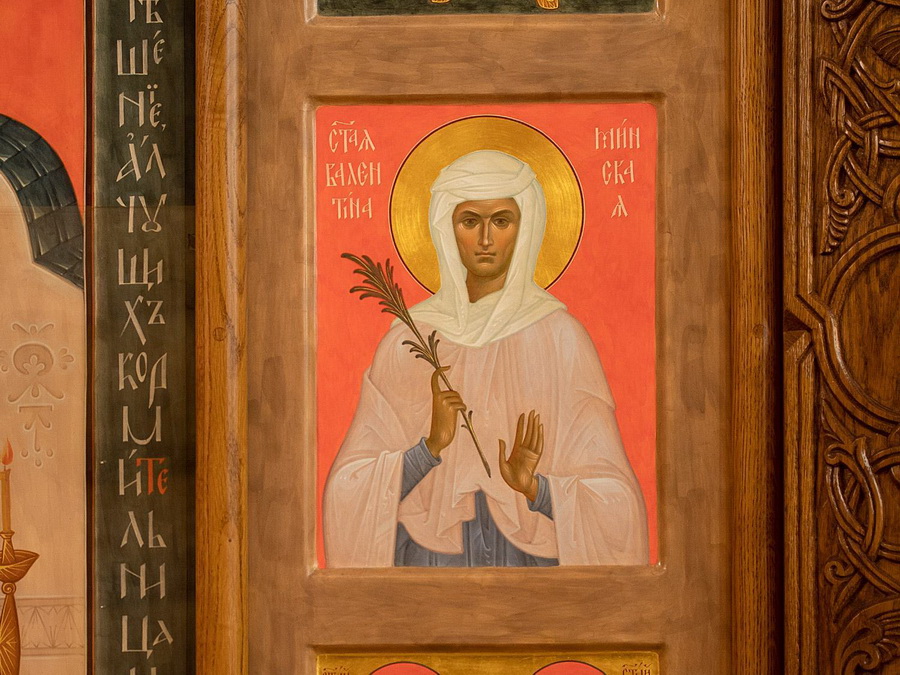 st valentina handpainted icon