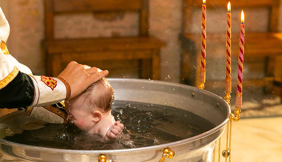 Baptism of a baby girl