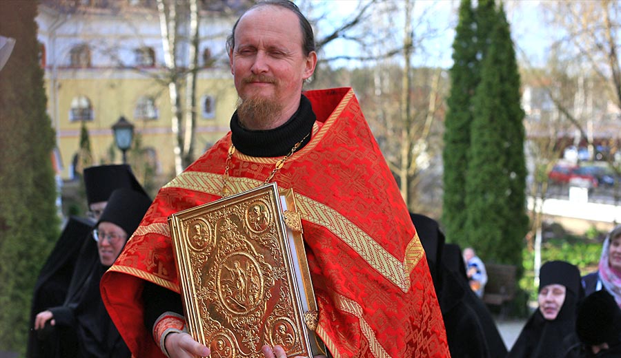 Fr. Rodion during Easter Procession