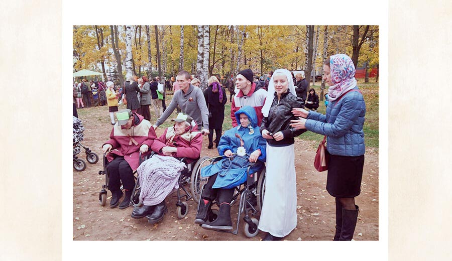 Nikolai and twins with patients