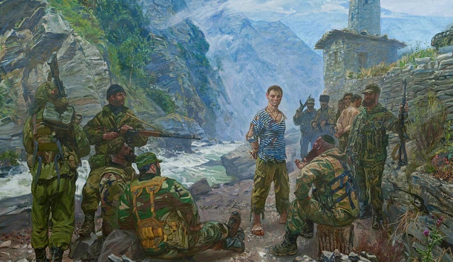 “Russian Hero - Yevgeny Rodionov” by M. V. Fayustov, 2009