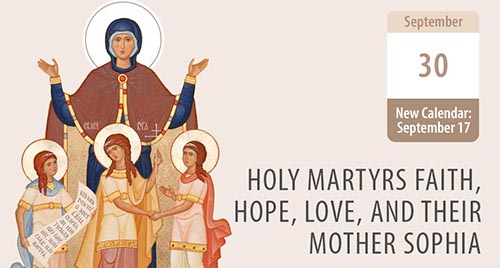 Faith, Hope and Love - Christian saints and virtues