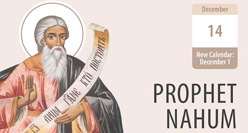 Prophet Nahum, Consoler of the Troubled Souls