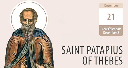 St. Patapius of Thebes, a Source of Healing