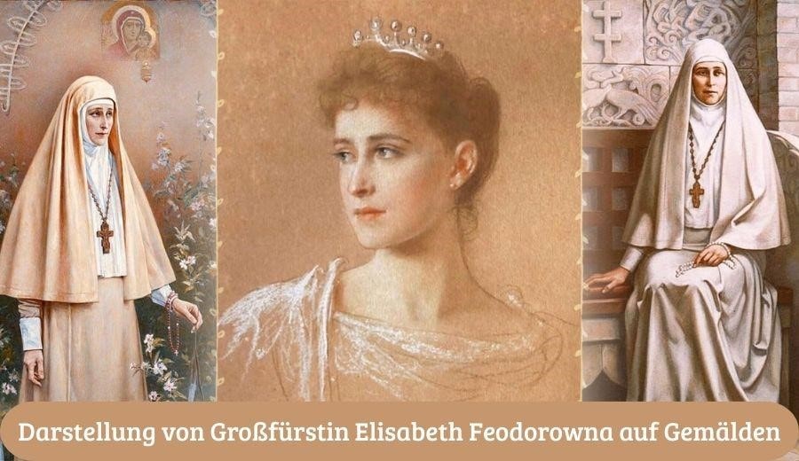 Darstellung von Großfürstin Elisabeth Feodorowna auf Gemälden