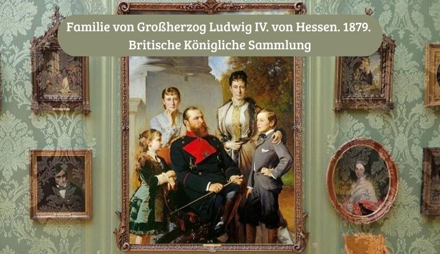 Familia von Großherzog Ludwig IV von Hessen-Darmstadt