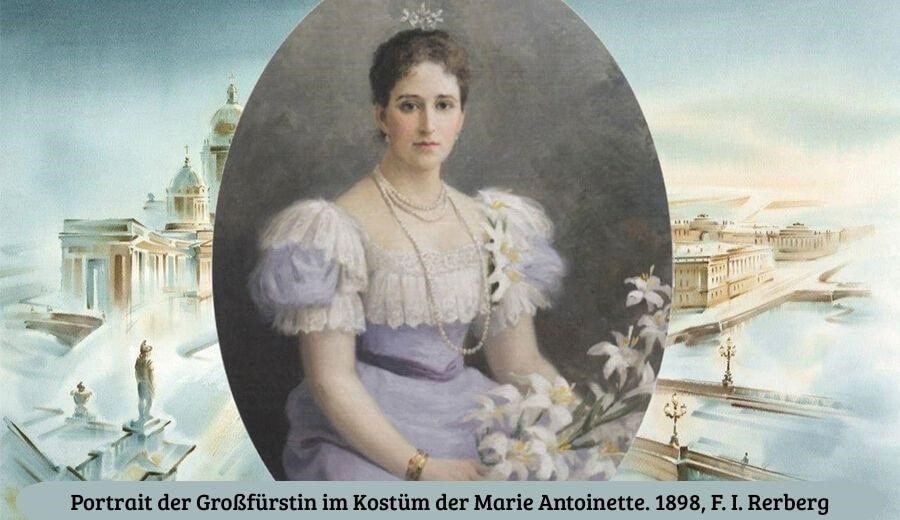Großfurstin im Kostum der Marie Antoinette