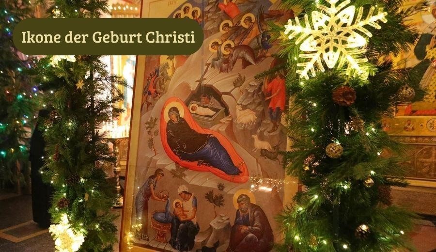 Ikone der Geburt Christi