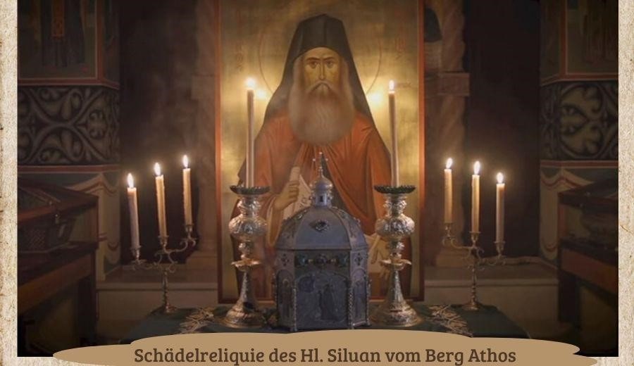 Schadelreliquie des Hl. Siluan