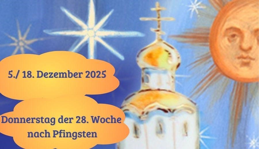 Donnerstag der achtundzwanzigsten Woche nach Pfingsten