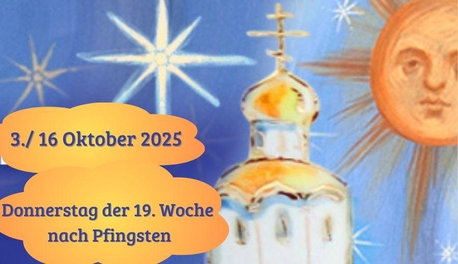 Donnerstag der neunzehnten Woche nach Pfingsten