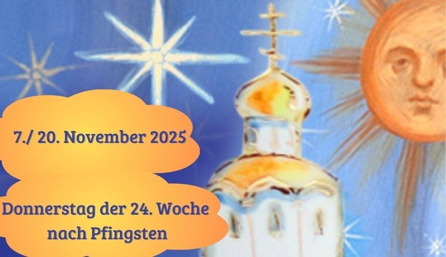 Donnerstag der 24. Woche nach Pfingsten 