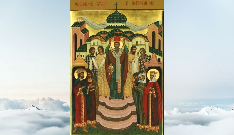 das Gedenken der Weihe der Auferstehungskirche in Jerusalem