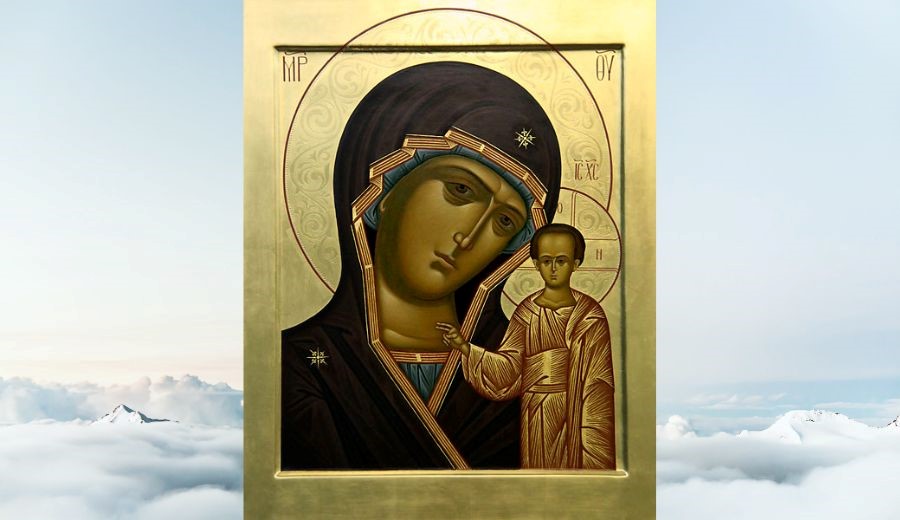 Ikone der Allheiligen Gottesgebärerin von Kasan