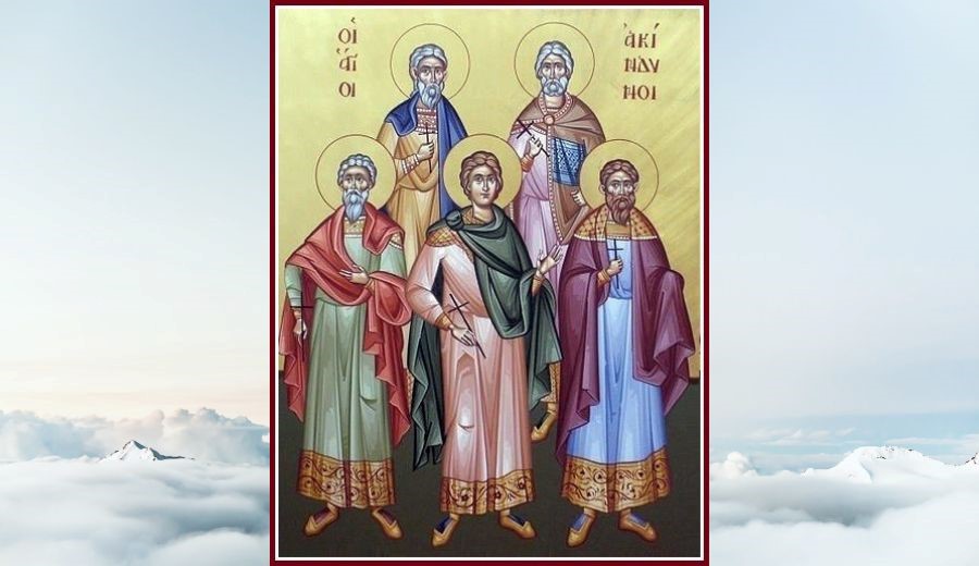 Hll. Martyrer Akindynos, Pegasios, Aphthonios, Elpidophoros und Anempodistes