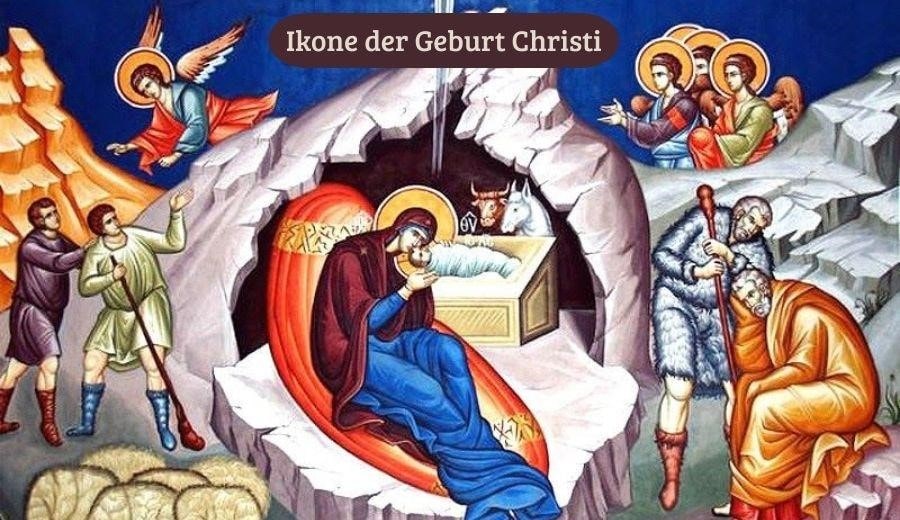 Ikone der Geburt unseres Herrn