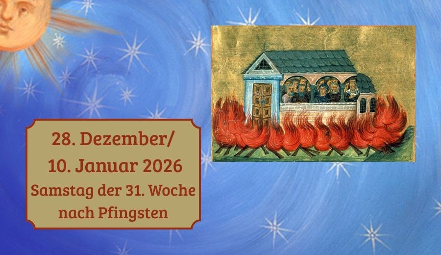 Samstag der 31. Woche nach Pfingsten