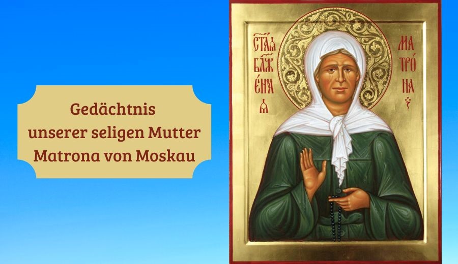Seligen Mutter Matrona von Moskau