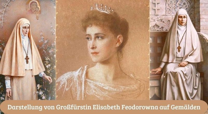 Darstellung von Großfürstin Elisabeth Feodorowna auf Gemälden