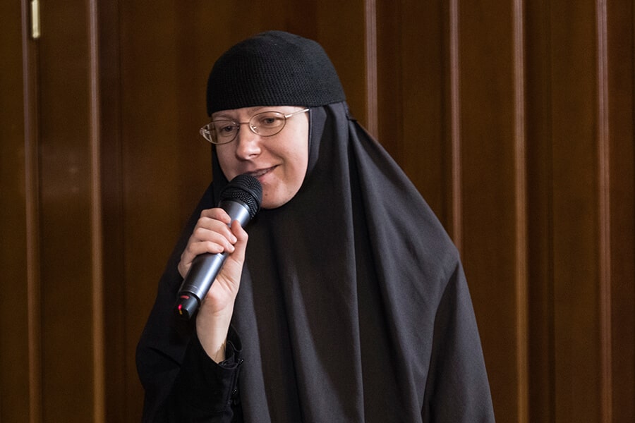 Nun Agapia at the Joy Festival