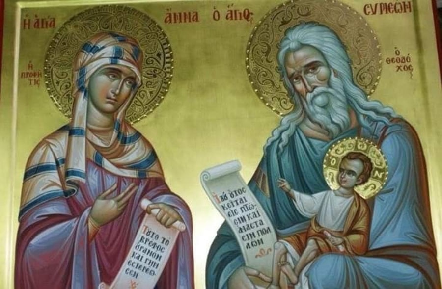 St Anna and st Simeon