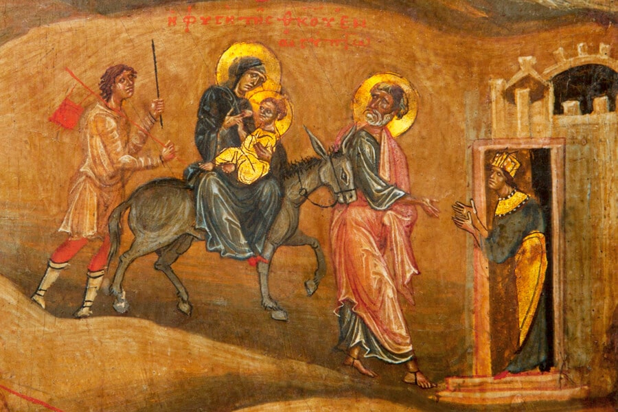 The flight into Egypt