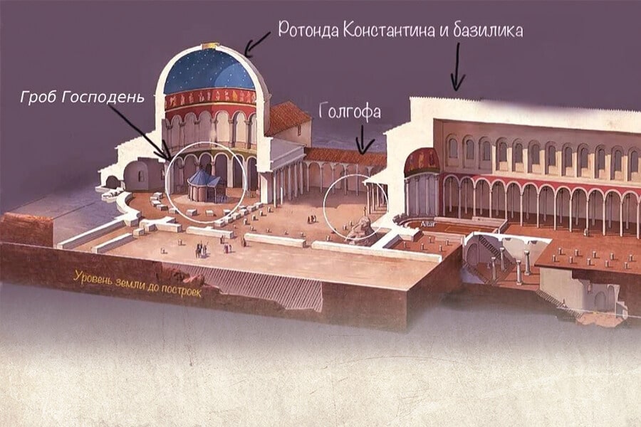 The temple complex of Emperor Constantine the Great