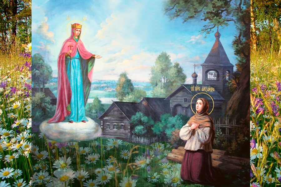 Appearance of the Most Holy Mother of God to Saint Alexandra