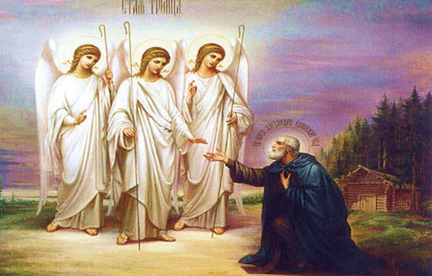 The Appearance of the Holy Trinity to St. Alexander Svirsky