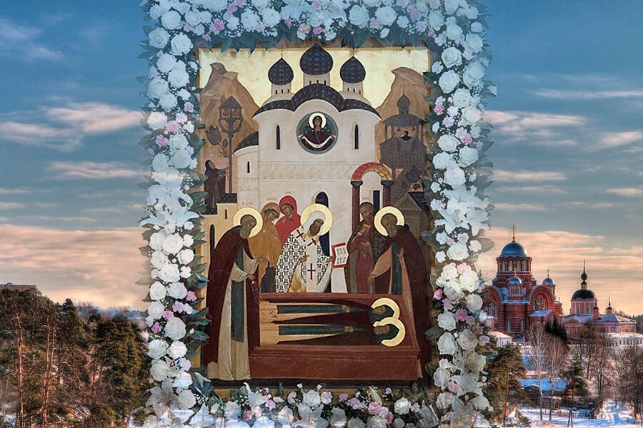 Icon of the holy family