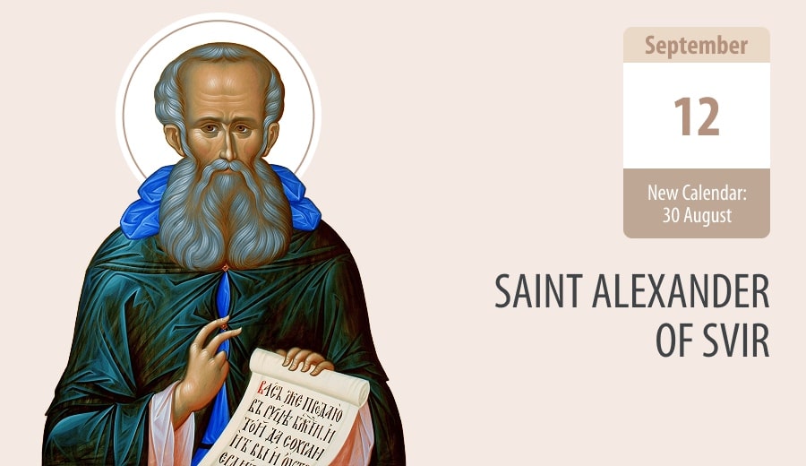 St Alexander of Svir’s miracles and visions