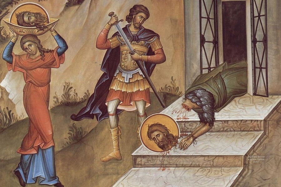The beheading of John the Baptist