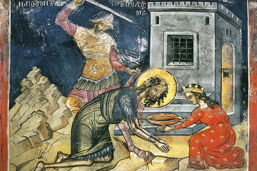 The execution of St John the Baptist