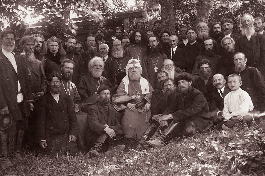With his beloved flock