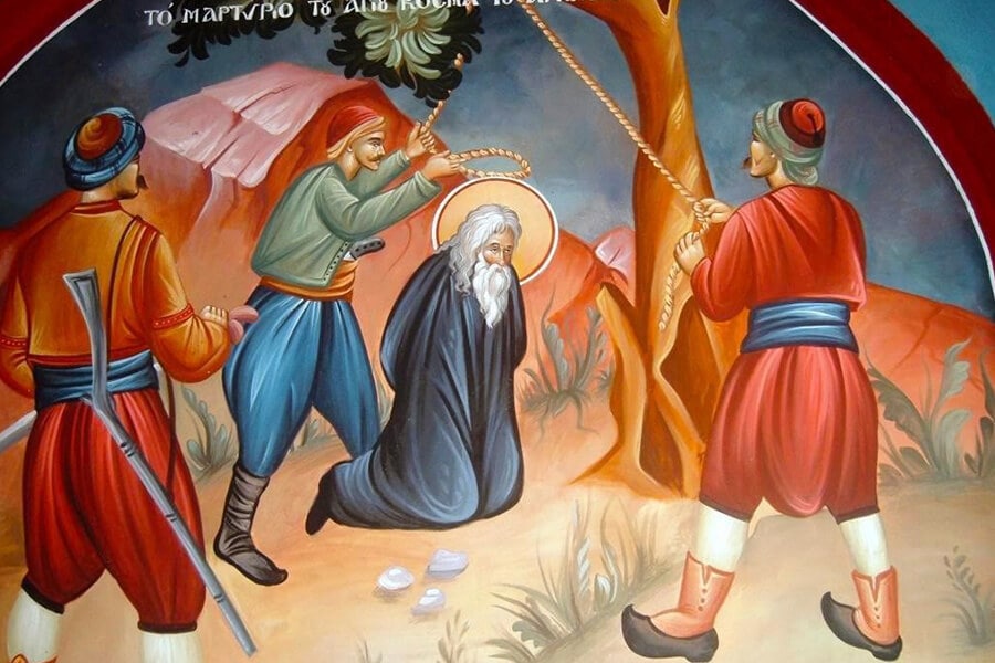 martyrdom of Venerable Cosmas of Aetolia
