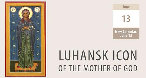 Luhansk's Holy Defender: the Virgin and Elder