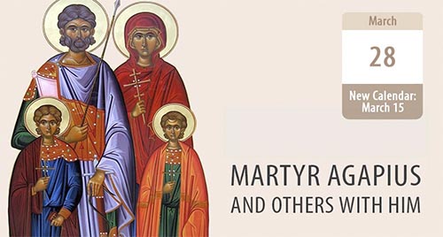 Martyr Agapius and Others with Him: the Eight-Fold Choir of Martyrs