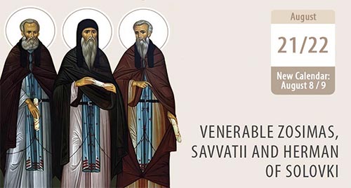 Venerable Zosimas, Savvatii and Herman of Solovki