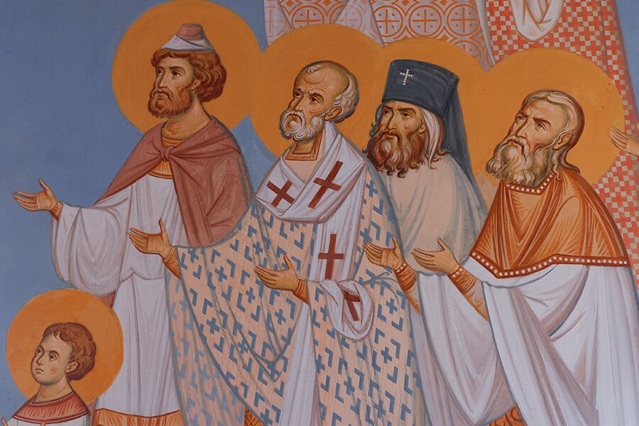 mural painting workshop of St Elisabeth convent