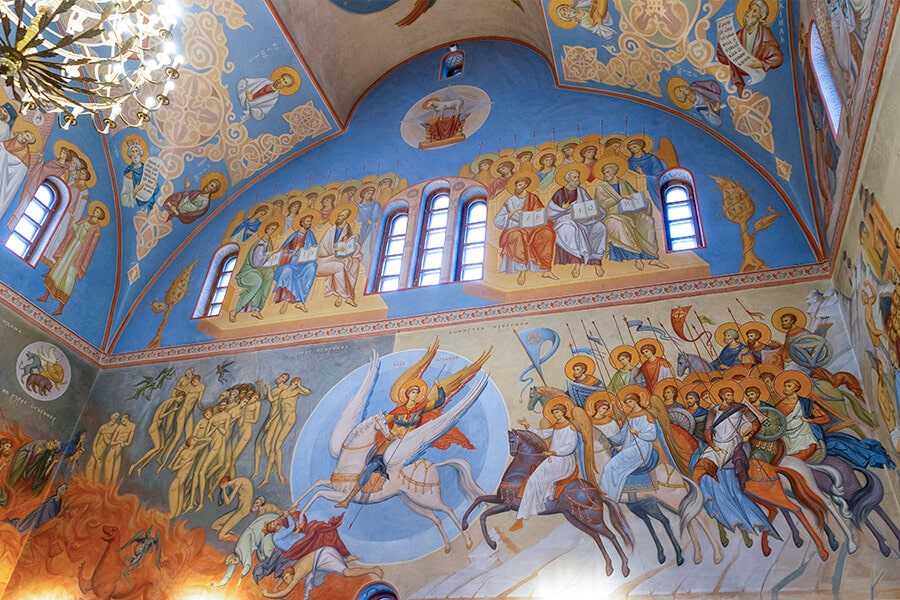 mural painting workshop of St Elisabeth convent