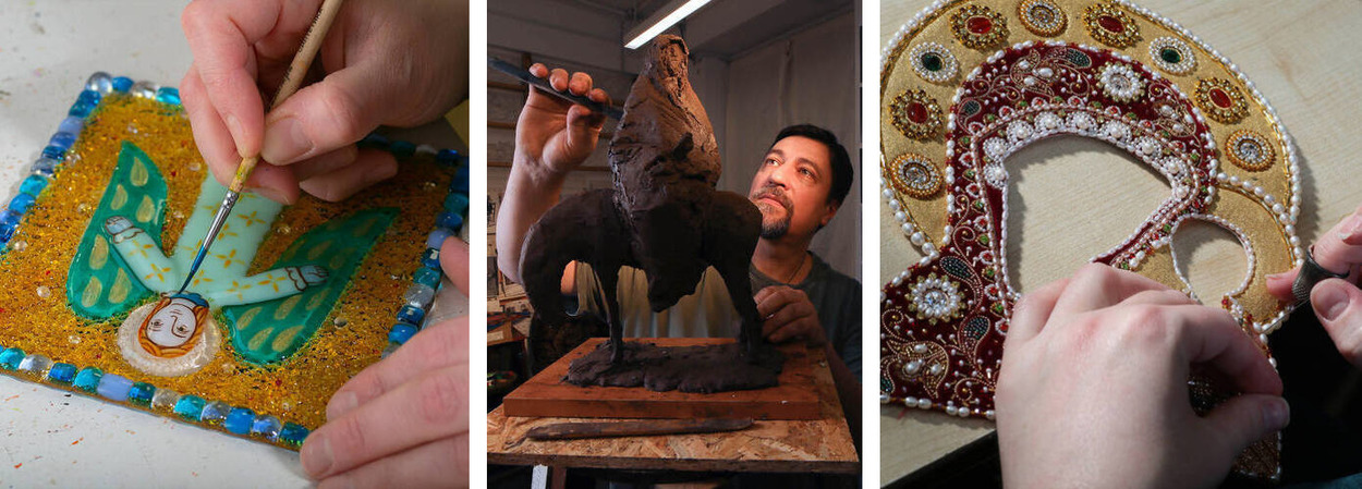 handcrafted goods made in convent's workshops