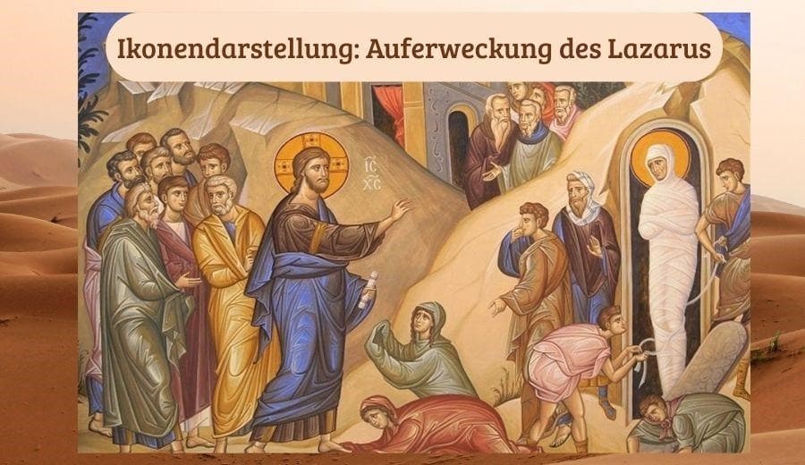 Ikone von der Auferweckung des Lazarus